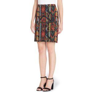 Catherine Malandrino Skirt Emmett Woven Aztec Southwest Sz 14